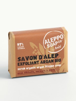 SAVON D'ALEP EXFOLIANT · Fleur d'Argan