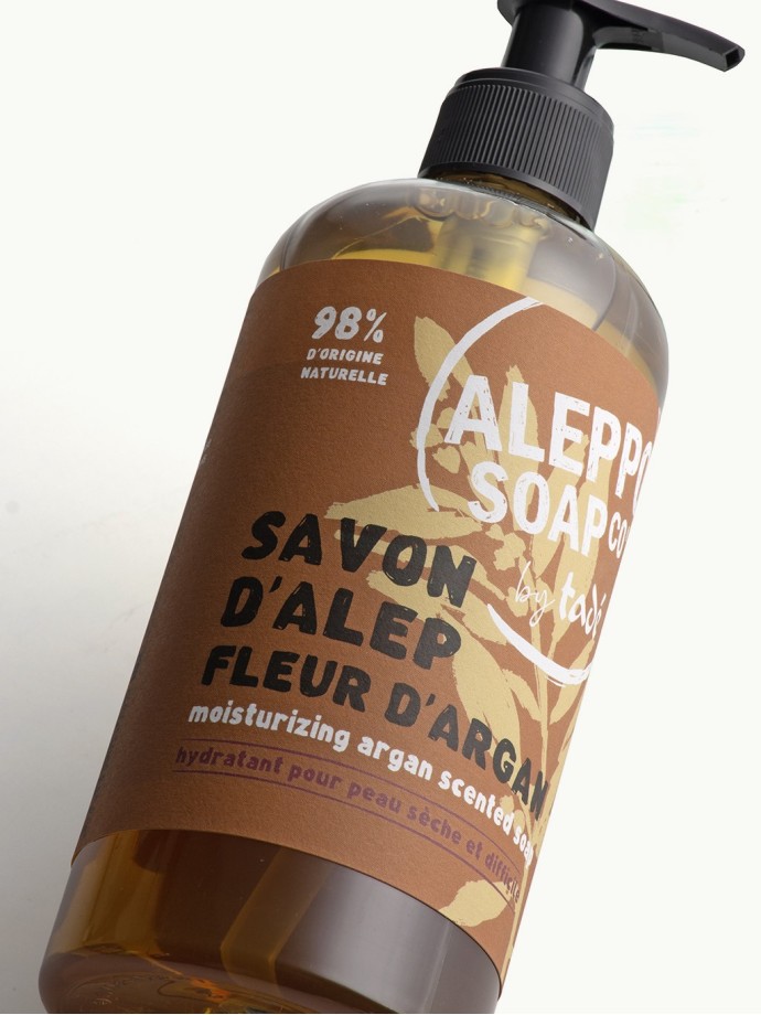 SAVON D'ALEP LIQUIDE · Fleur d'Argan