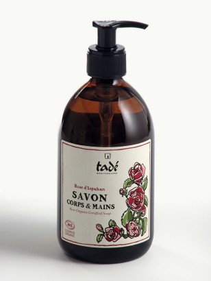 ORGANIC CERTIFIED LIQUID SOAP · Rose d'Ispahan