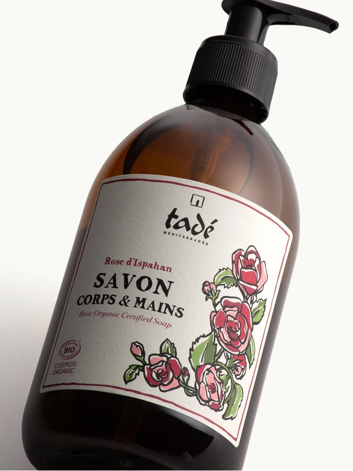 SAVON LIQUIDE BIO · Rose d'Ispahan