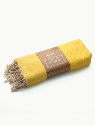 LINGE HAMMAM JAUNE · Coton Bio