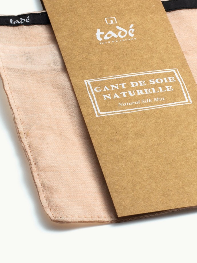 GANT DE SOIE NATURELLE · Exfoliant